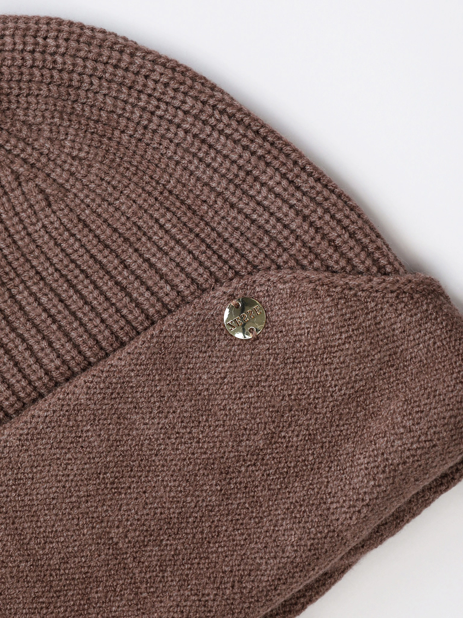 Шапка-бини из смесовой вискозы двойная с отворотом в ассортименте